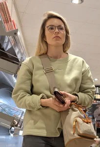 Sexy milf with resting bitch face