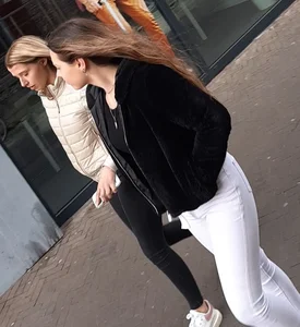 Tight little teen ass in white jeans