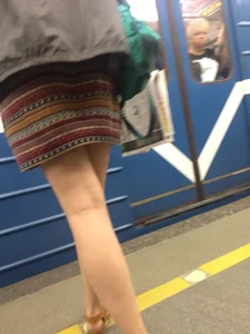 Milf in a Skirt Subway Creepshot