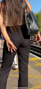 Tight ass  Latina with VPL and face shots