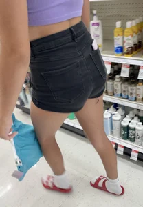 Blonde Bombshell Black Shorts