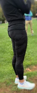 perfectly shaped milf booty in tight black camo lulus