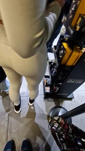 Hot Blonde In Tight Spandex Showing Off Nice Ass