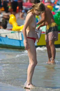Topless and nude beach sexy girls