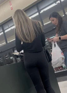 Cute blonde with a tight ass