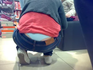 Huge collection of whale tails, ass cracks and panty peeks in public