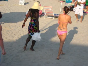 Mix of candid girls at the beach and in bikinis