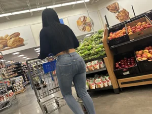 Slim Latina tight ass in jeans