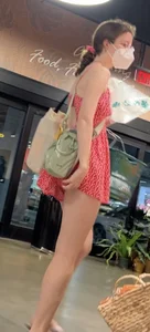Cheeky shy nerdy blonde at grocery store (video)