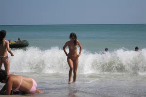 Continesti nude beach girls in Romania