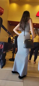 Beautiful curves on slim latina mom