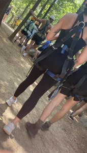 Fantastic fit butt sweat at hiking park