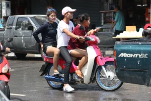 Water Festival girls in Thailand