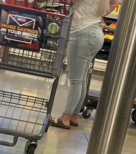 PAWG In Light Blue Jeans