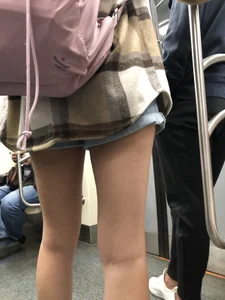 Hot thighs and legs in the subway closeup creepshots