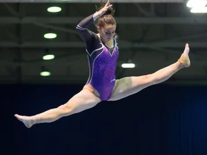 Candid gymnastics girls