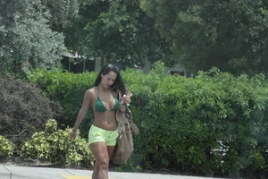 Sexy Florida beach bikini girls, some topless