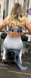 Blonde in Sports Bra at the Gym (Not OC)
