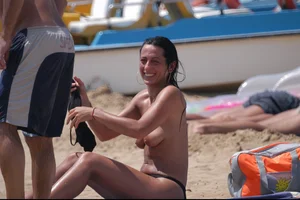 Girls on a nude beach in Bibione, Italy