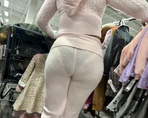 Pink see through VPL‼️