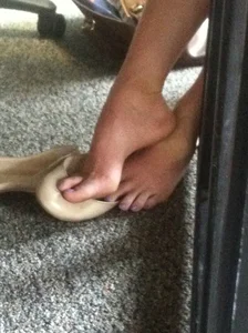 Office Feet Closeup Creepshot Under the Table