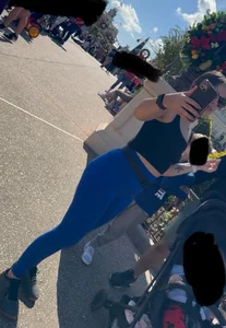OC chick blue leggings