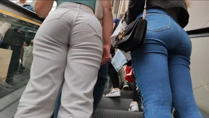 PAWG in white jeans, what an ass!