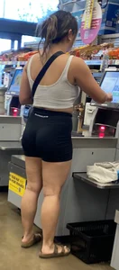 PAAG in tight short leggings with a massive ass