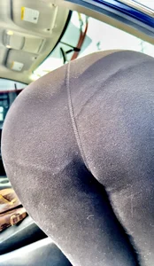 PAWG VPL super see through show off at car wash