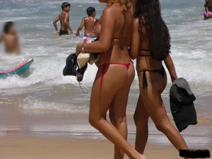 Sexy beach and bikini girls