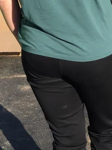 Nice teen ass outside