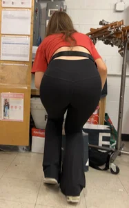 Redhead squatting and working part 12