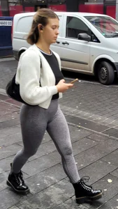 Candid Street Girl With a Hot Bubble Butt And Muscly Legs Creepshots