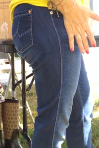 Tight blue jeans creepshots compilation