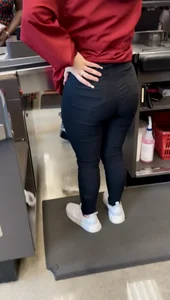 Black jeans cashier