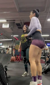 Nutbuster! Latina With Plump Ass In Gym Shorts  Not OC