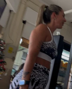 Blonde milf with big ass.
