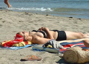 Beach and bikini nip slips