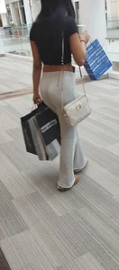 Gray Leggings Ass
