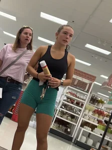 Phat ass fit chick shopping with her mom