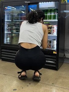 Fit South Indian squatting and shopping (oc)