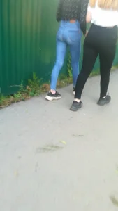 Skinny leggings and jeans street creepshots