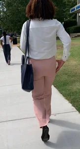 Even she can’t resist touching her own ass