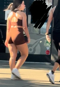 Brunette in Spandex