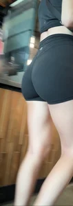 [OC] College Girl in Tight Booty Shorts Shows off her Juicy Ass