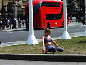 Candid sexy yoga girls
