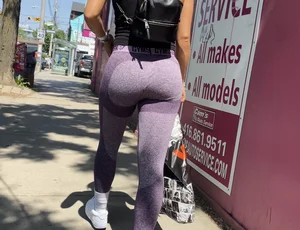 Purple gymsharks ripped in the crotch