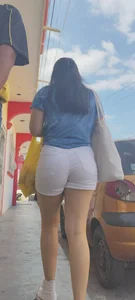 Nice Girl with Hot white shorts ​