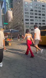 Fat A$$ Latina in red leggings with bf