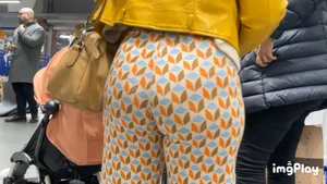First Post | MUST SEE ! |  Pregnant Arabic Milf Bubble Butt In Flare Pants ( W/ Faceshots + GIF )